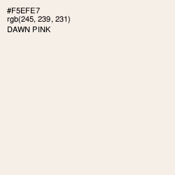 #F5EFE7 - Dawn Pink Color Image